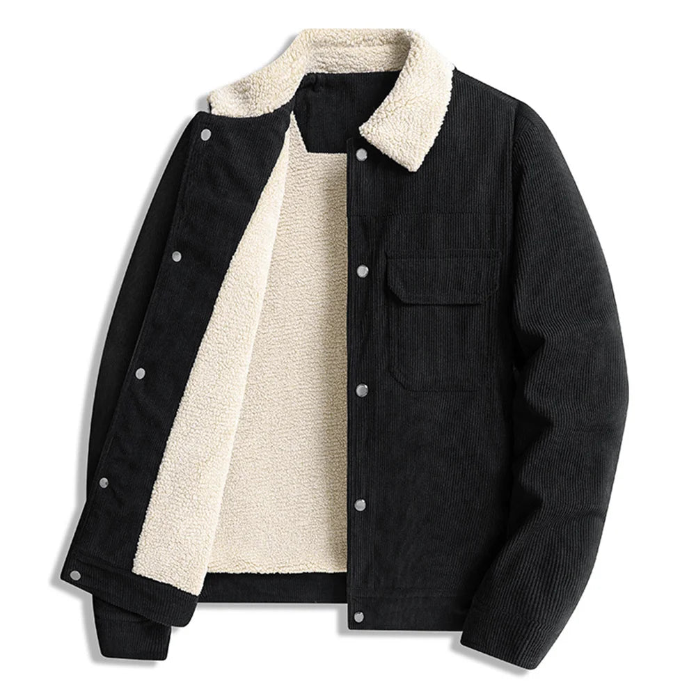 L-8XL Plus Size Winter Men's Corduroy coat