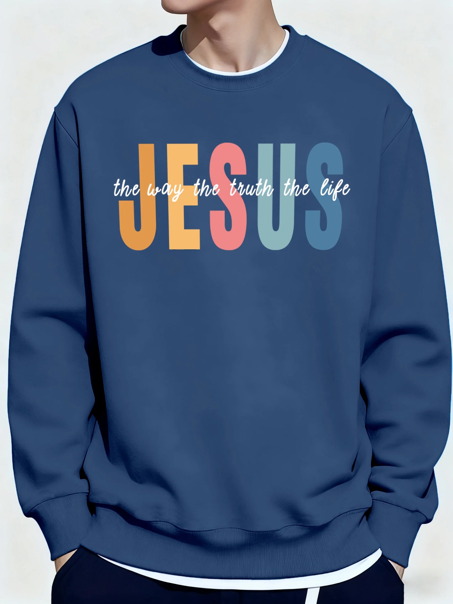 Jesus Color print jumper