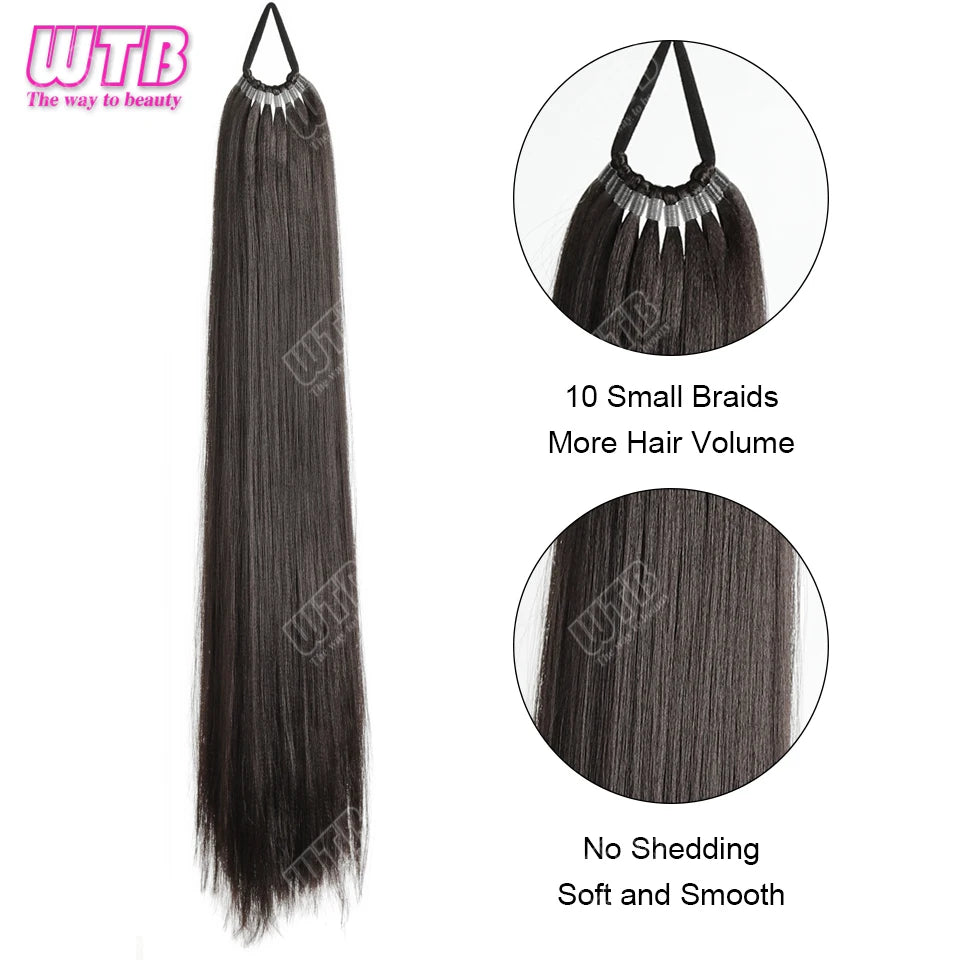 Synthetic braided wig
