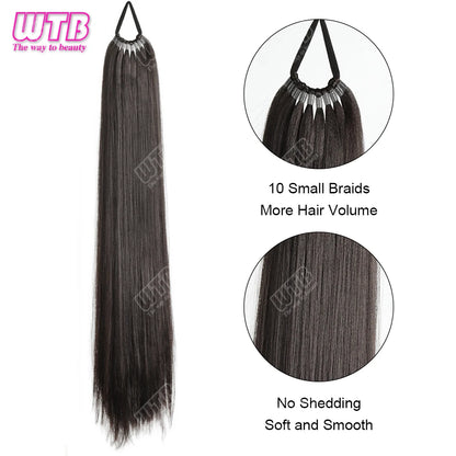 Synthetic braided wig