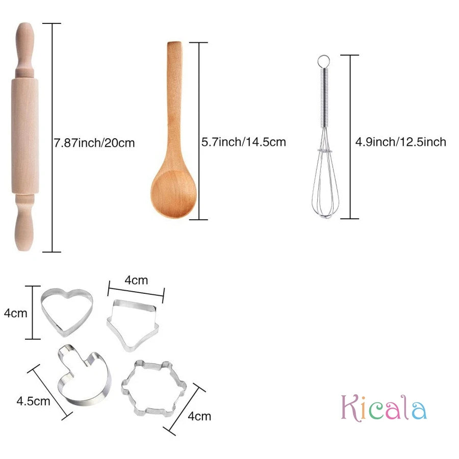 11PCS Kids Cooking Baking Set Chef Set