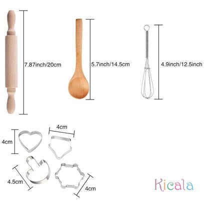 11PCS Kids Cooking Baking Set Chef Set