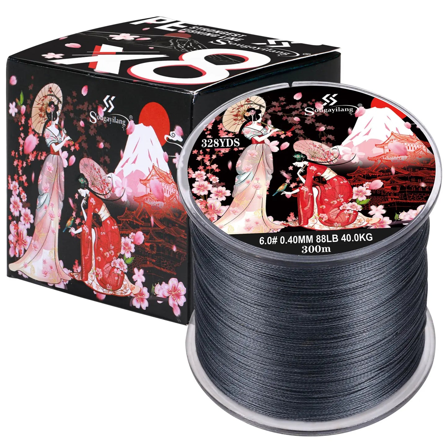 8 Strands Braided Fishing Line 100M 300M Multifilament