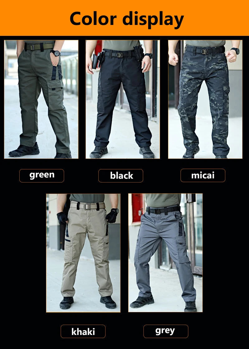 New Tactical Work Pants Men Outdoor Cargo Trousers Multi-pocket