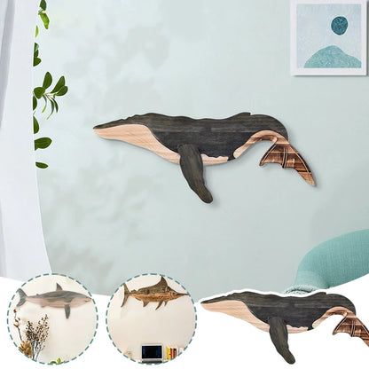 Fish Wood Decoration Wooden Whale