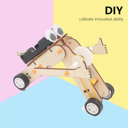 Kids DIY Robot Assembling Model Educational Material Kits Science