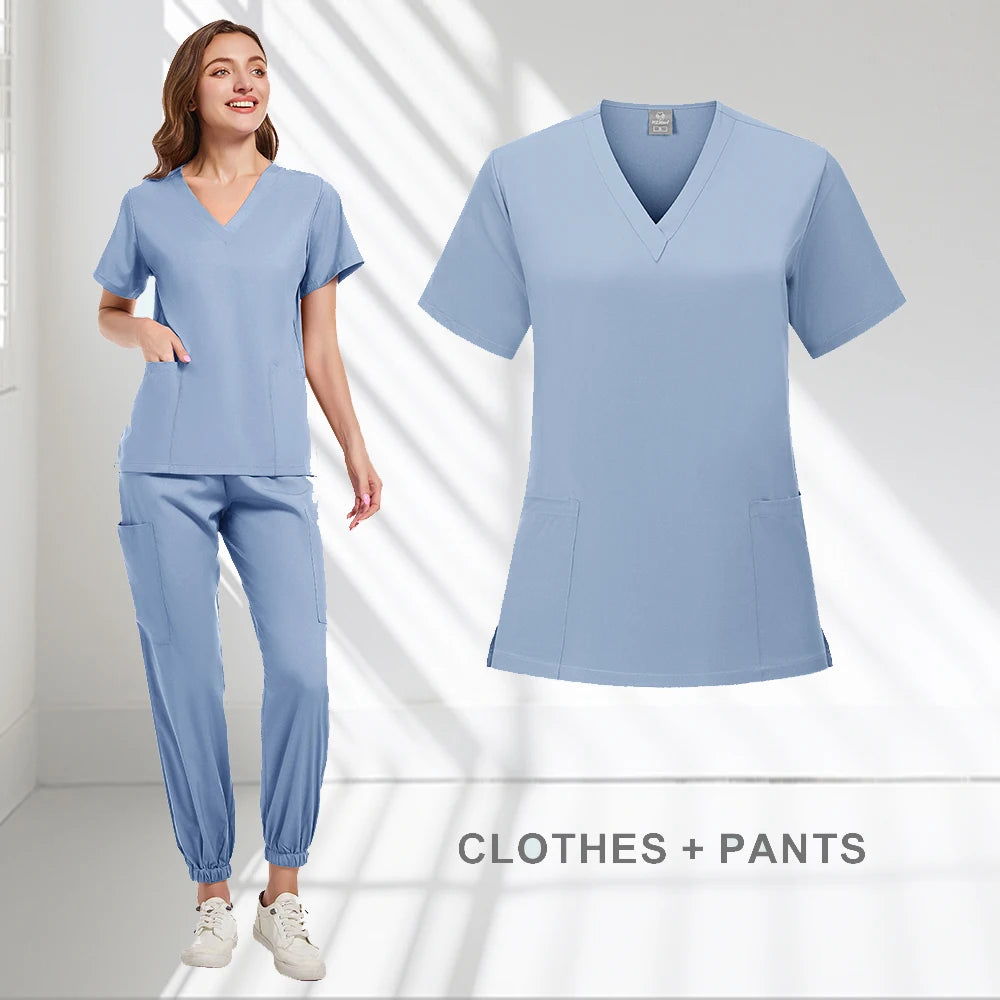 Medical Scrub Suits Uniform Women