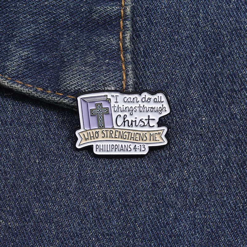 I Can Do All Things Through Christ Enamel Pin