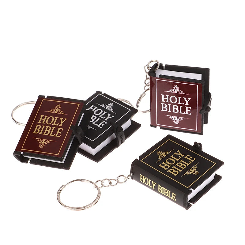 Mini Bible Keychain Book Pendant