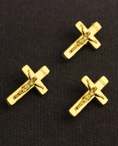15Pcs Crucifix Cross Brooches Christian INRI Cross Badges Lapel Pin