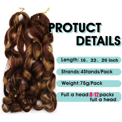 French Curly Crochet Braiding