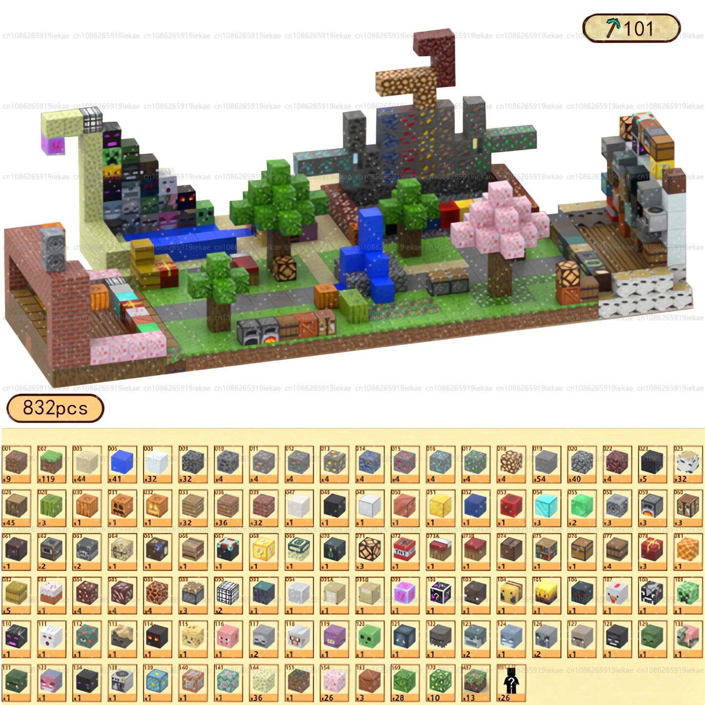 Minecraft Magnetic Building Blocks Mine World Magnet