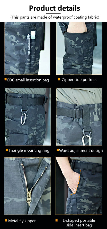 New Tactical Work Pants Men Outdoor Cargo Trousers Multi-pocket