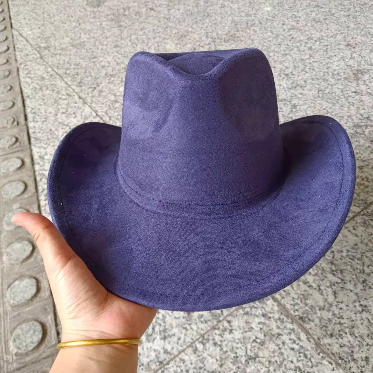Suede cowboy hat
