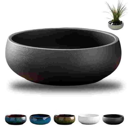 Lotus Planter Ceramic Glazed Bowl-Water Garden Planter for Lotus