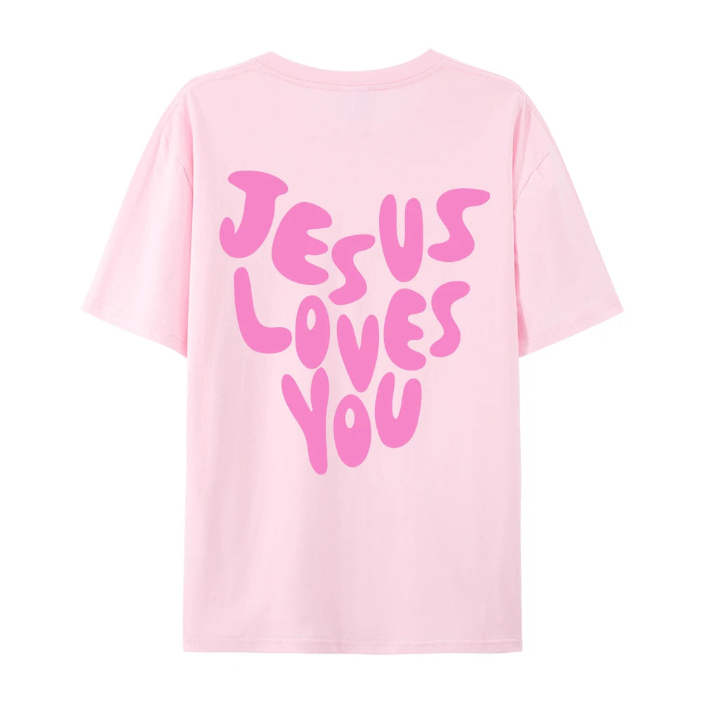 Jesus Loves Me  Cotton T-Shirts