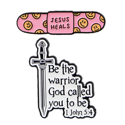 Jesus & Bible Enamel Pin