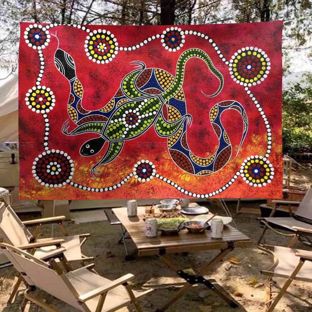 Australian Aboriginal Hanging Flag Polyester Printed Banner