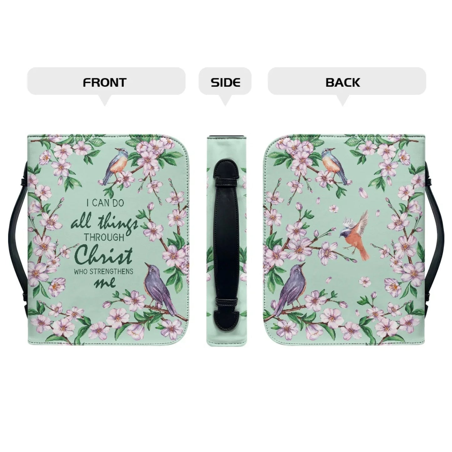 Custom Your Image Print Leather Bible Bag