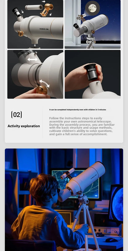Entry Level Astronomical Telescope for Children