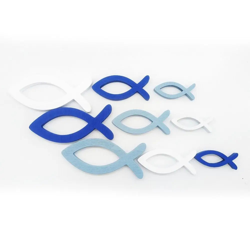 9Pcs Handcrafted Ocean Fish