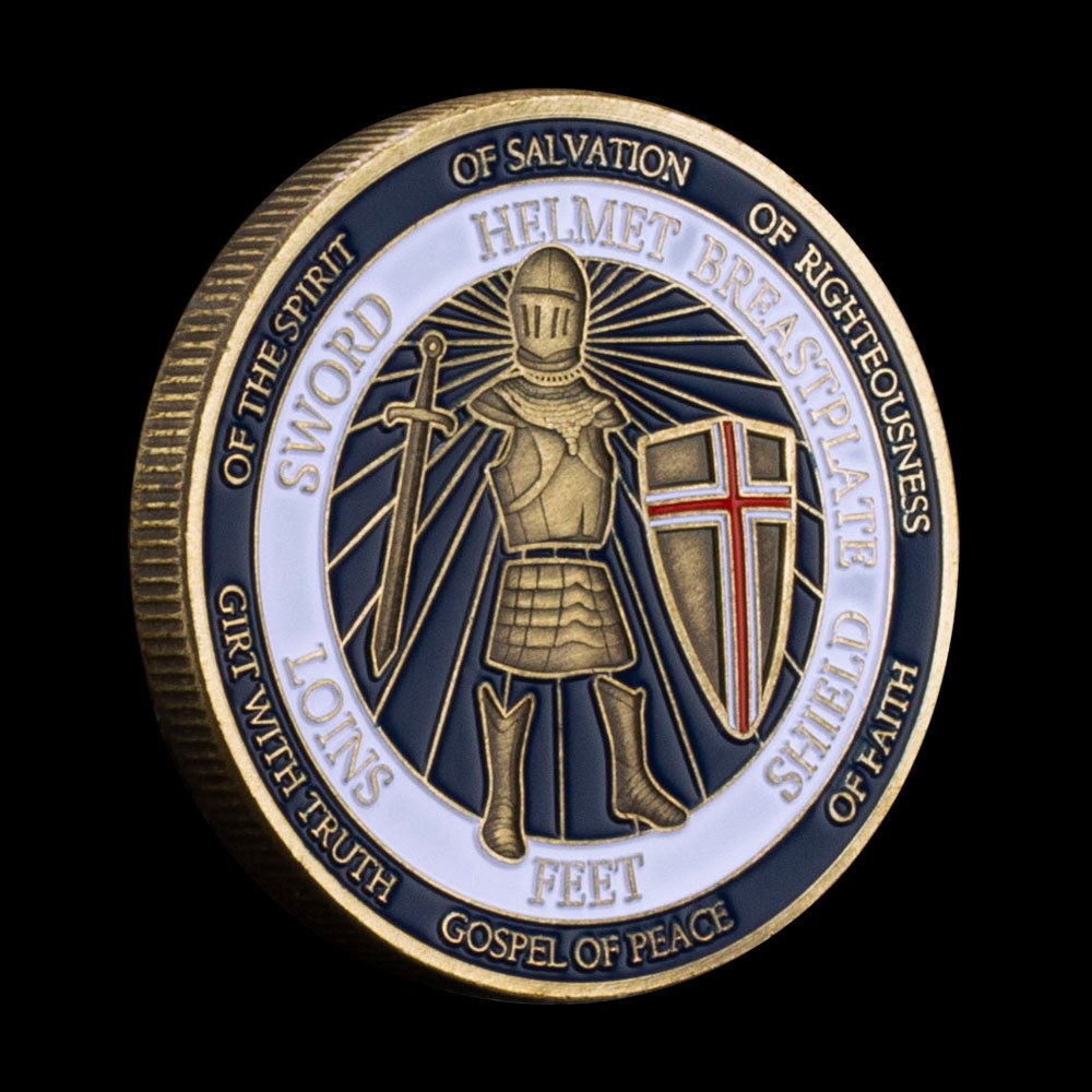 Put on The Full Armor of God Challenge Coin