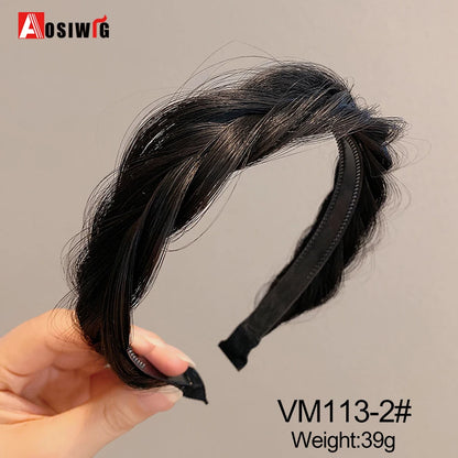 Synthetic Fishbone Braided Headband