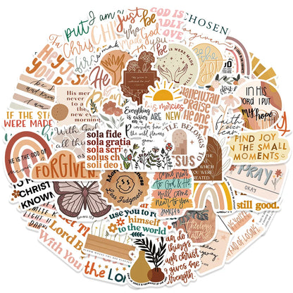 50Pcs Bohemia Style Jesus stickers