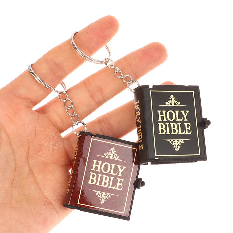Mini Bible Keychain Book Pendant