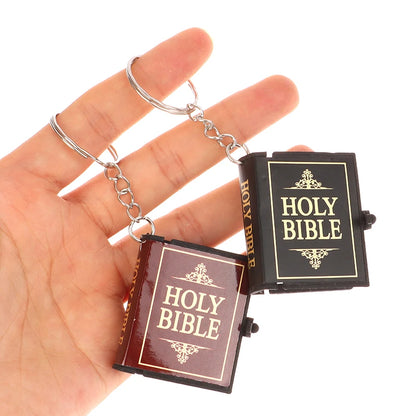 Mini Bible Keychain Book Pendant