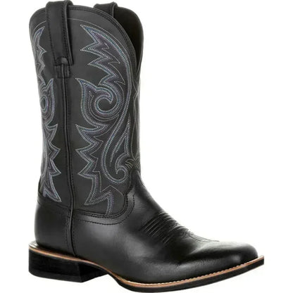 Men Boots Mid Calf Western Cowboy