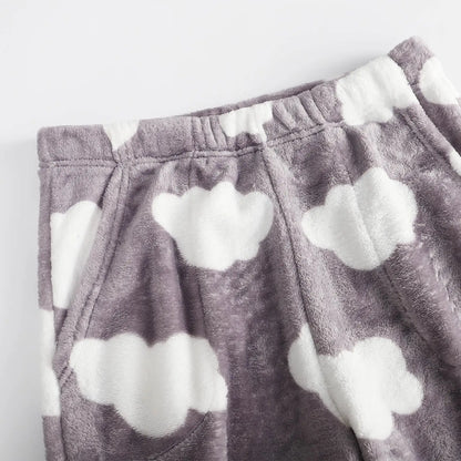 Pajama Pants Plush Sleep Pants Soft