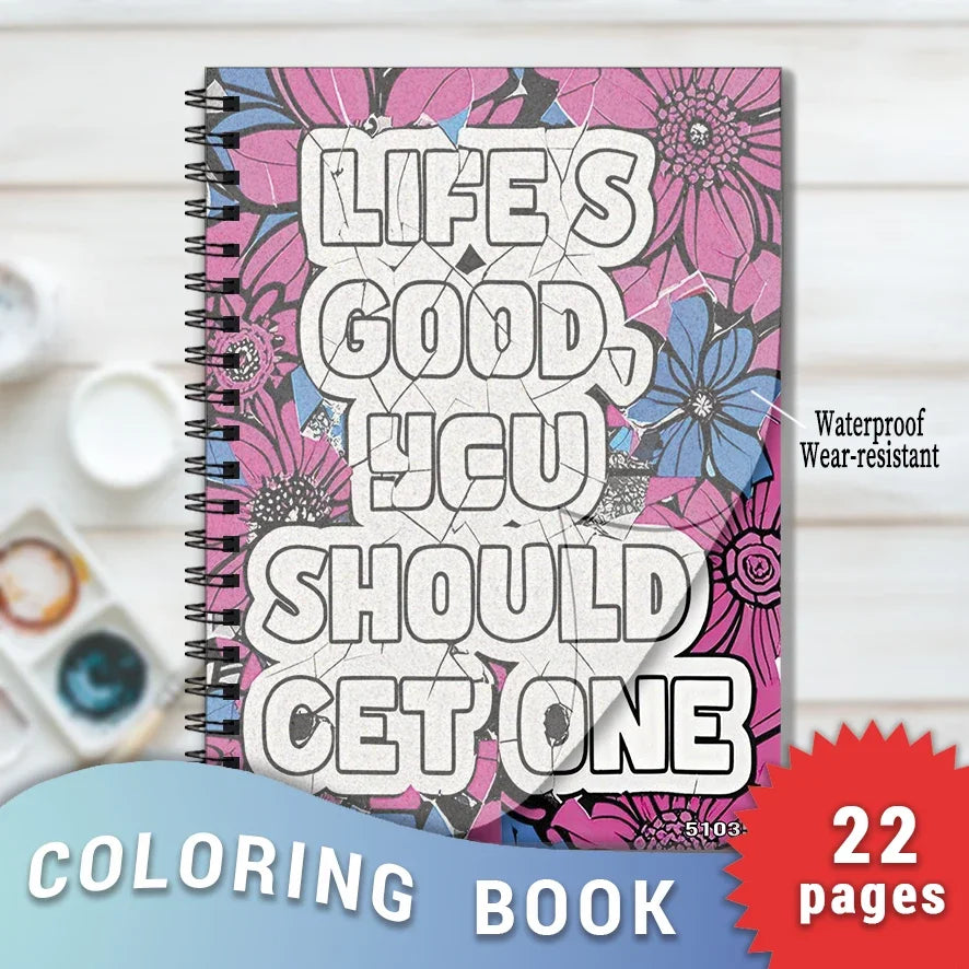 Adult Quotes Coloring Book