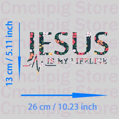 JESUS IS MY LIFELINE Patches