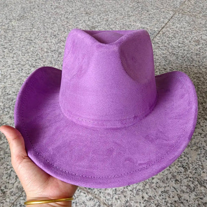 Suede cowboy hat