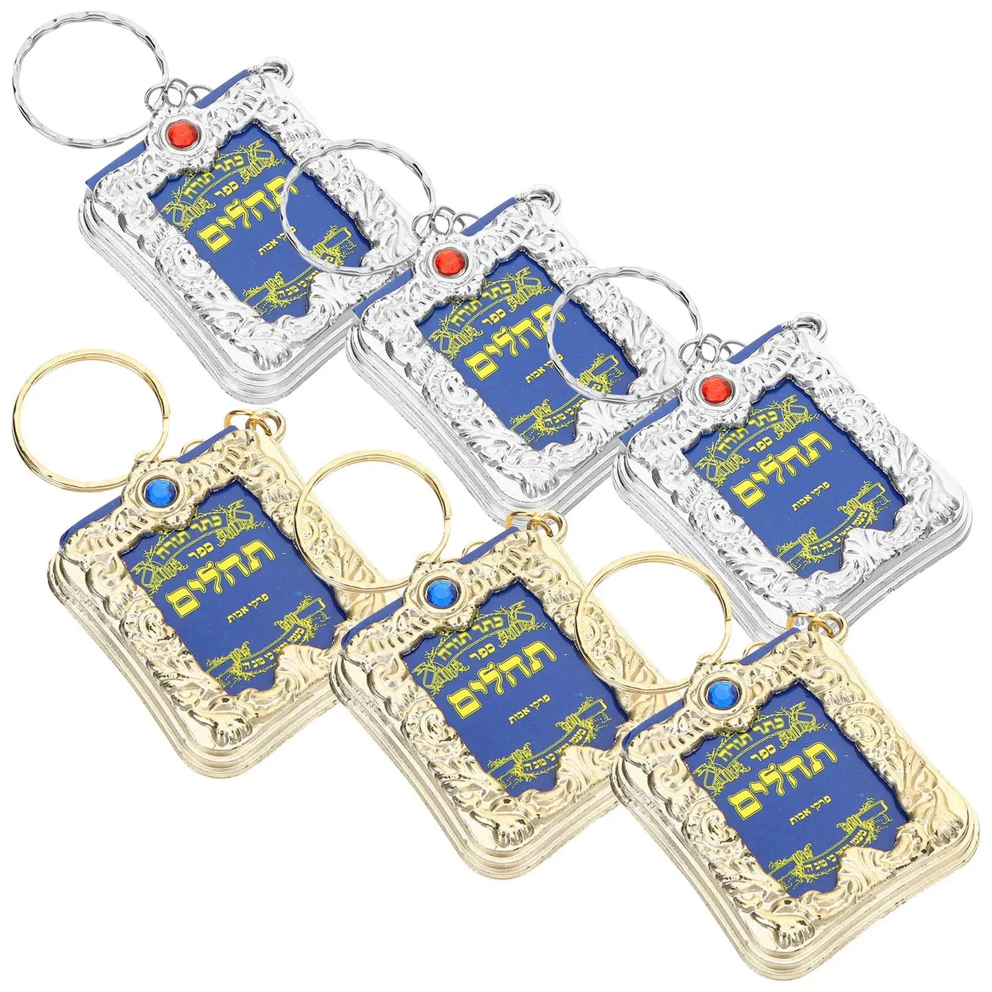 6 Pcs Key Chain Jewelry Bible keyrings