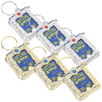 6 Pcs Key Chain Jewelry Bible keyrings