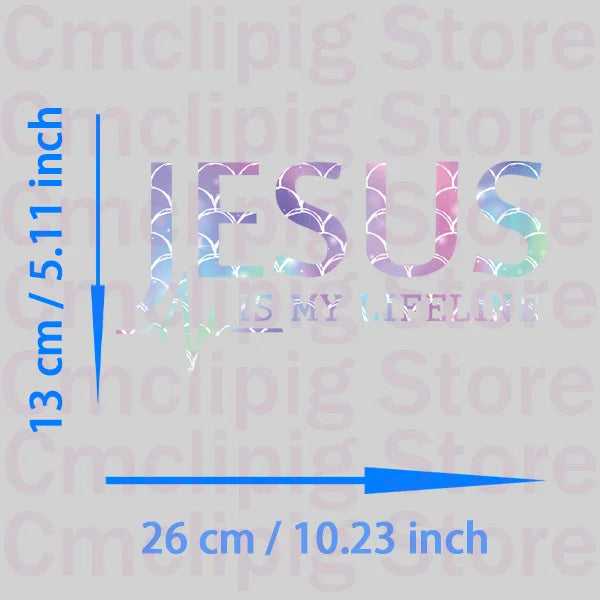 JESUS IS MY LIFELINE Patches