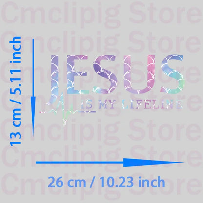 JESUS IS MY LIFELINE Patches