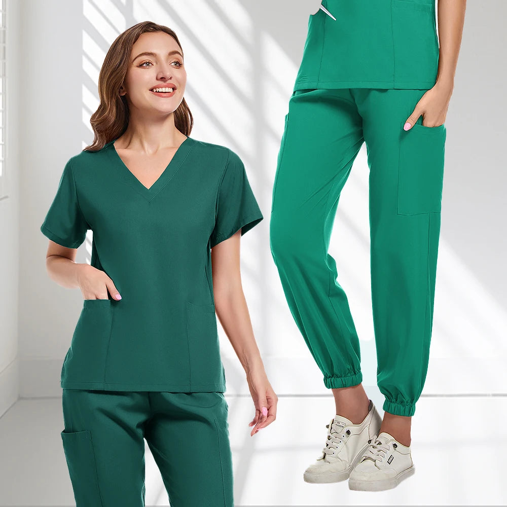 Medical Scrub Suits Uniform Women