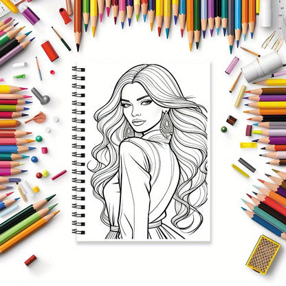 Fashionable Adult Coloring Book for Women -