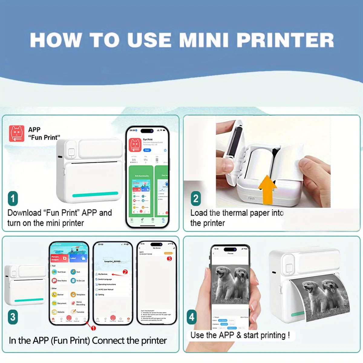 Thermal Mini Printer -