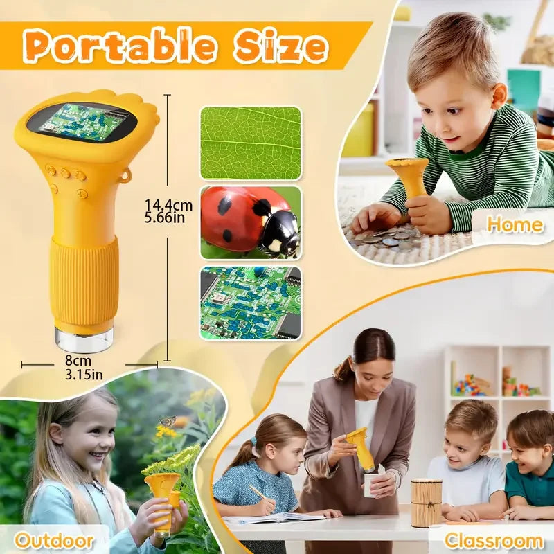 Children's digital microscopehigh-definition display screen, 1000x