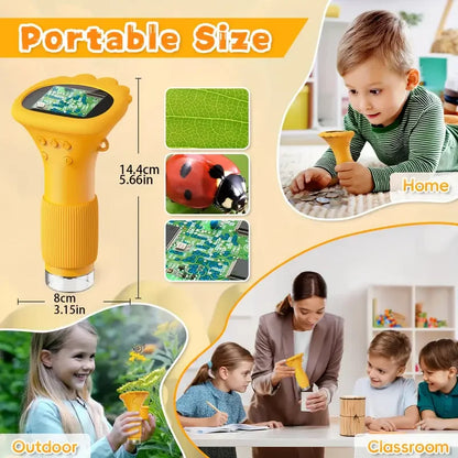 Children's digital microscopehigh-definition display screen, 1000x