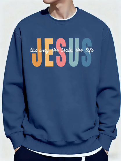 Jesus Color print jumper
