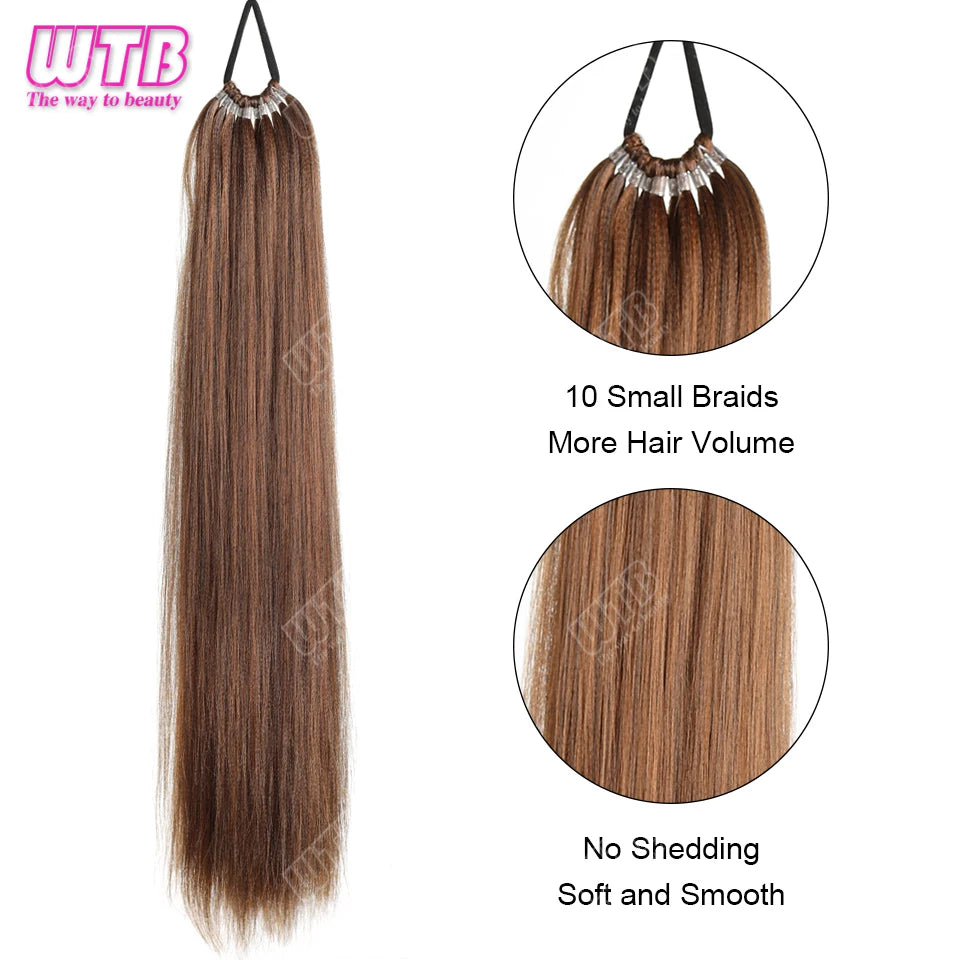 Synthetic braided wig