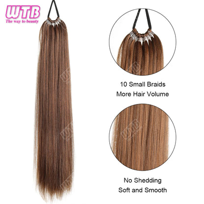 Synthetic braided wig