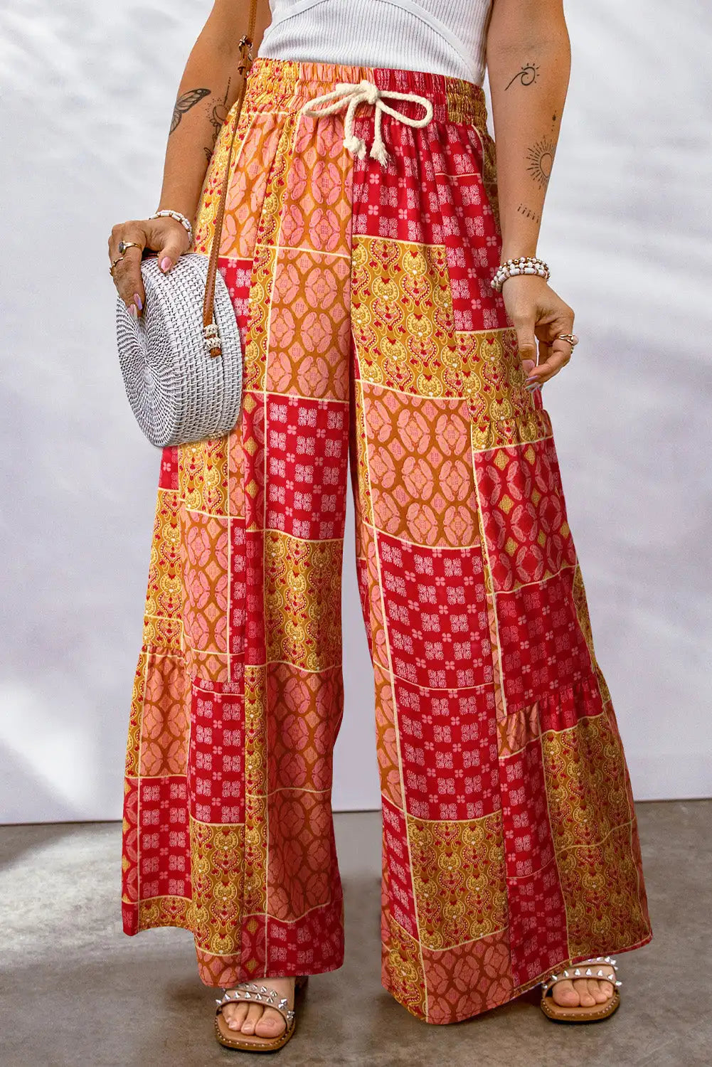Women's Floral Print Pants -