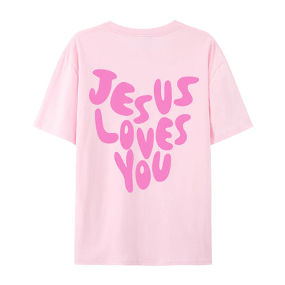Jesus Loves Me  Cotton T-Shirts