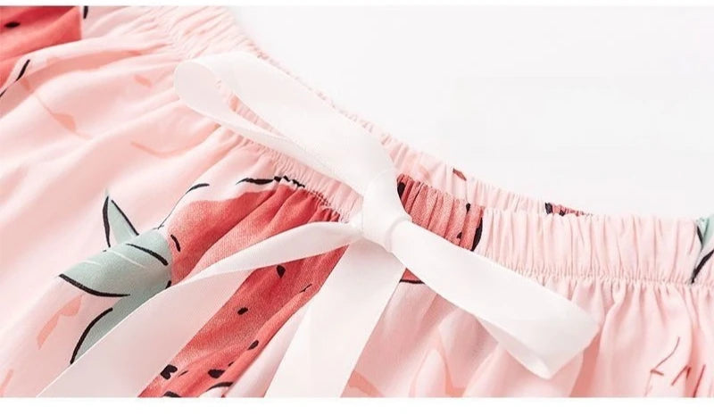 Flower Pajama Pants Summer Women's Loose